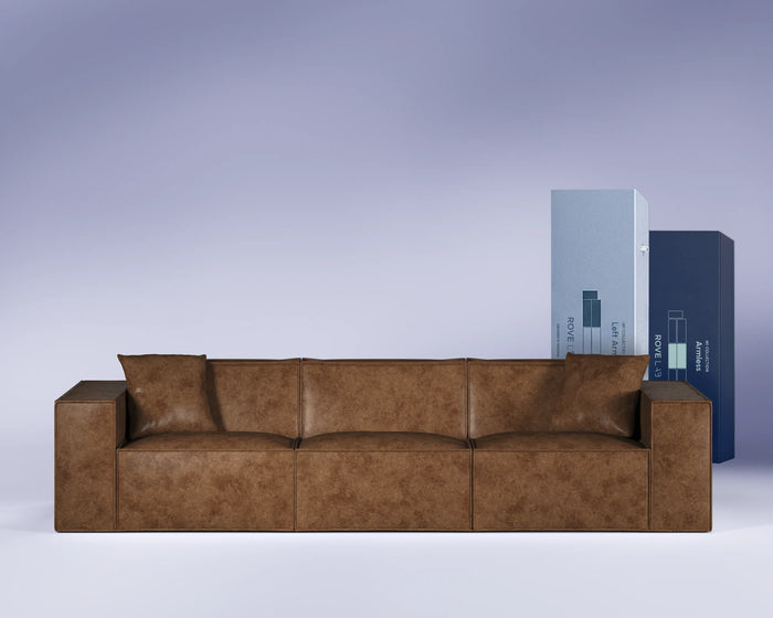 M1 Faux Leather Sofa Three Seater