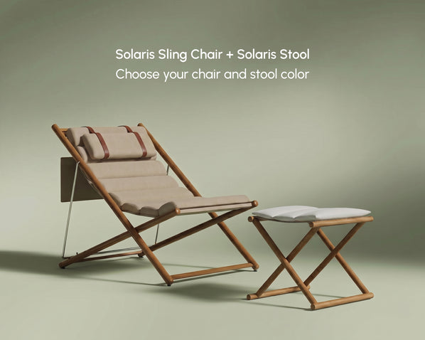 Solaris Sling Chair Full Set + Solaris Stool