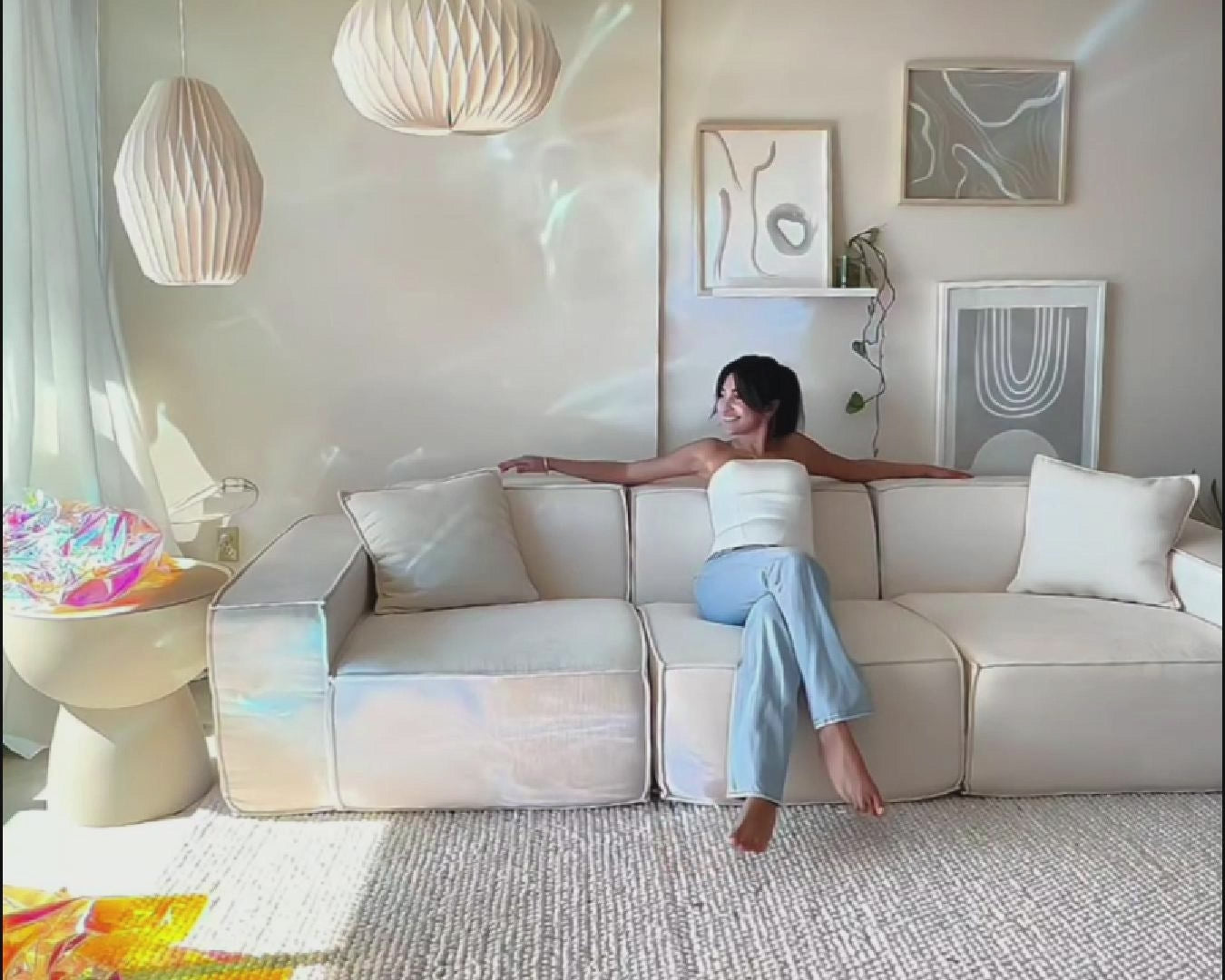 M1 Ottoman Sofa Seat | Comfortable Modular for Your Cozy Couch