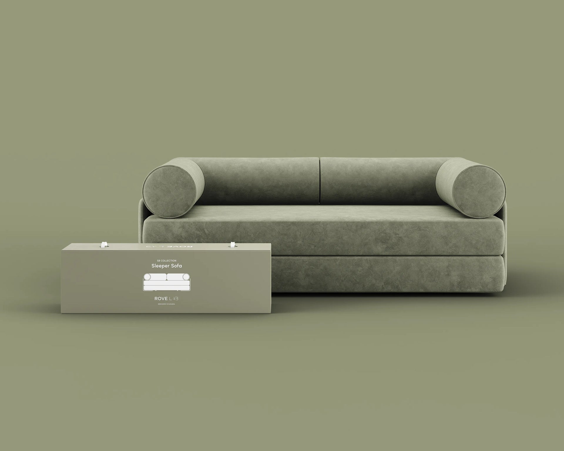 Rove Lab™ S8 Sleeper Sofa Bed - Terraform Green